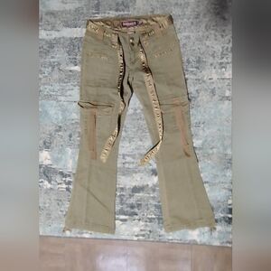 Army Green Cargo Utility Pants